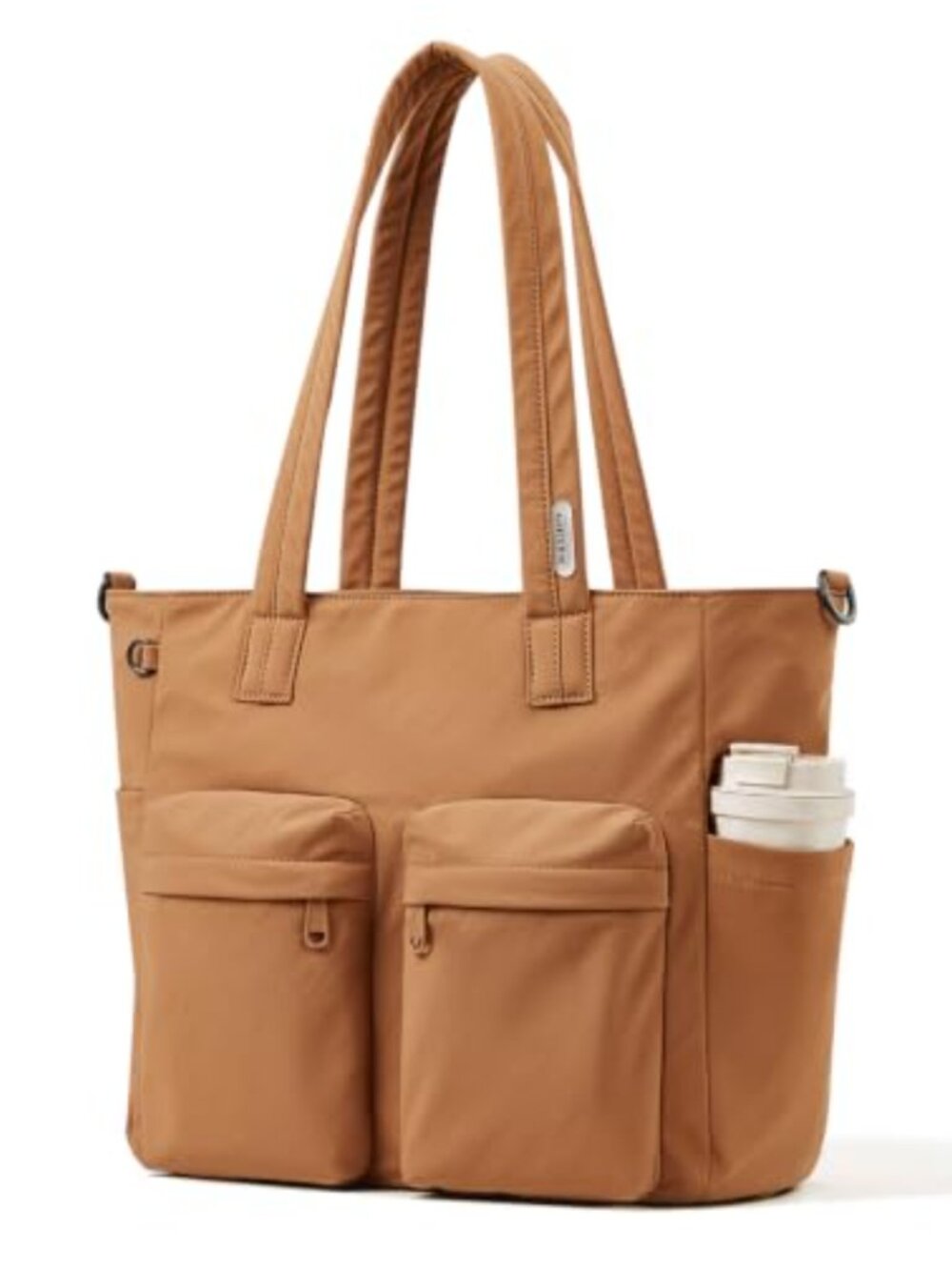 Water-Resistant Multi-Pocket Tote Bag for Work Travel College
